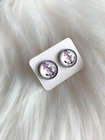 Floral Anchor Cab Studs