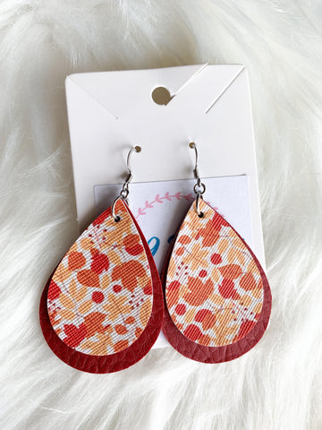 Fall Leaves Dangles (Faux Leather)