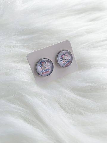 Red, White and Moo Cab Studs