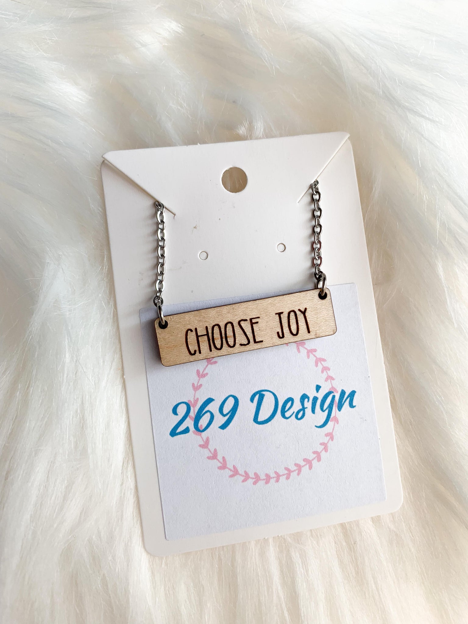 Choose Joy Bar Necklace