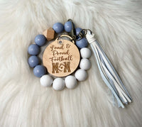 Light Blue and White Wristlets