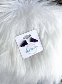 Glitter Megaphone Studs