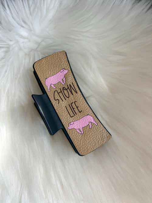 Show Life (Pigs) Hair Clip