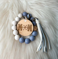 Light Blue and White Wristlets