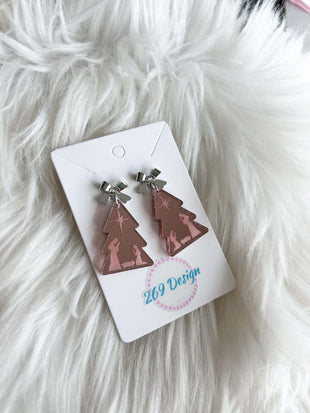 Rose Gold Nativity Tree