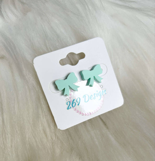 Pastel Bow Studs