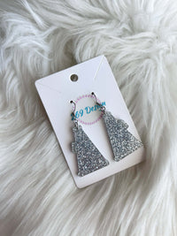 Glitter Megaphone Dangles