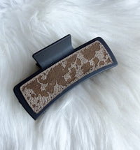 Engraved Cow Print Hair Clip (Large) (Copy)