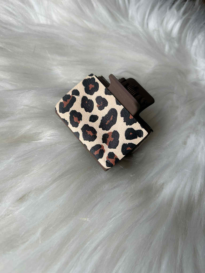 Leopard Print Hair Clip (Small)