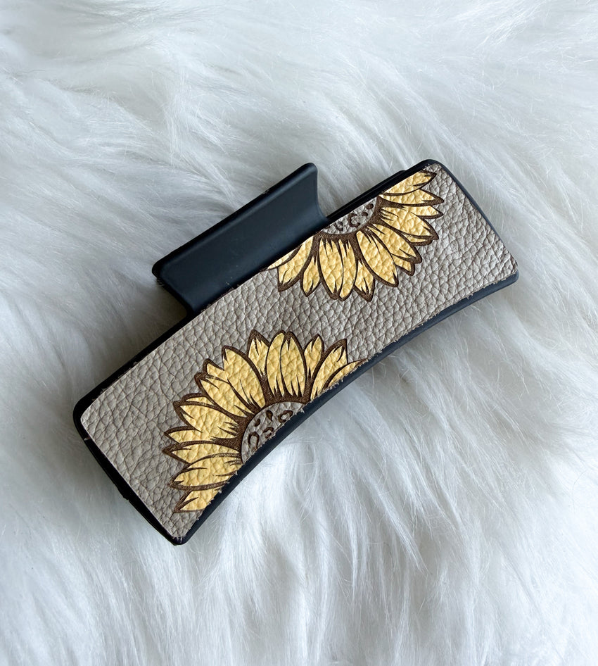 Sunflower Hair Clip (Large) - Style 2