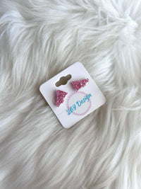 Glitter Megaphone Studs
