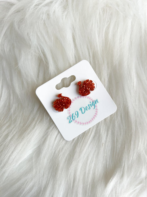 Turkey Glitter Studs