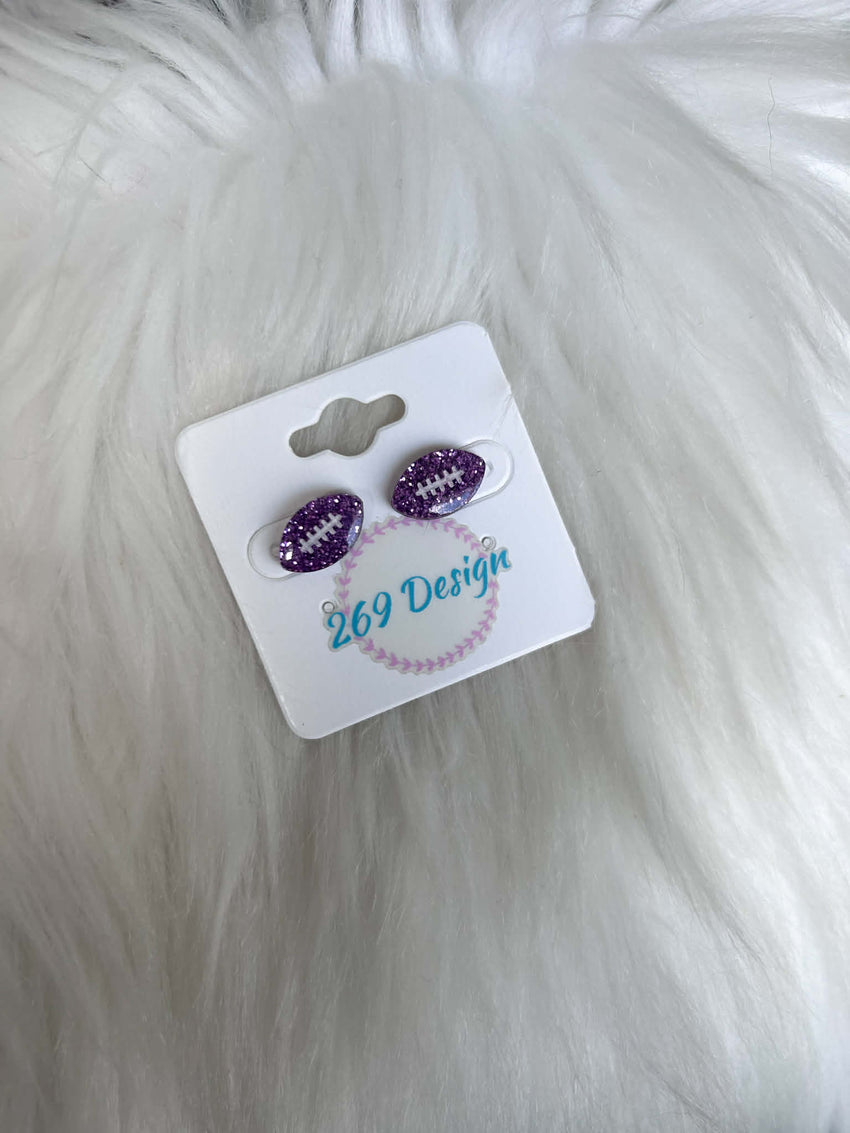 Glitter Football Studs