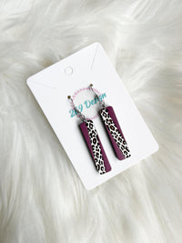 Leopard Bar Dangles