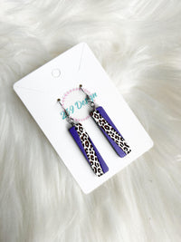 Leopard Bar Dangles