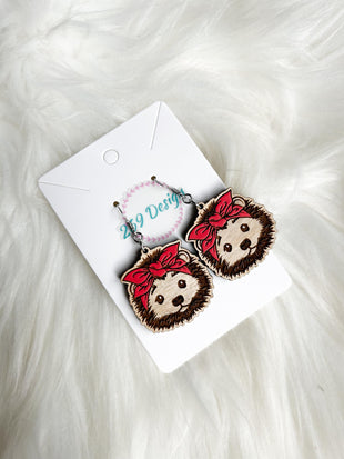 Hedgehog Bandana Dangles