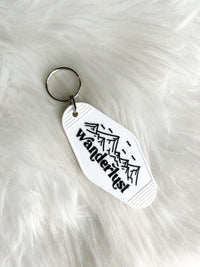 Wanderlust Vintage Motel Keychain