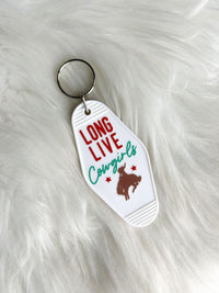 Long Live Cowgirls Vintage Motel Keychain