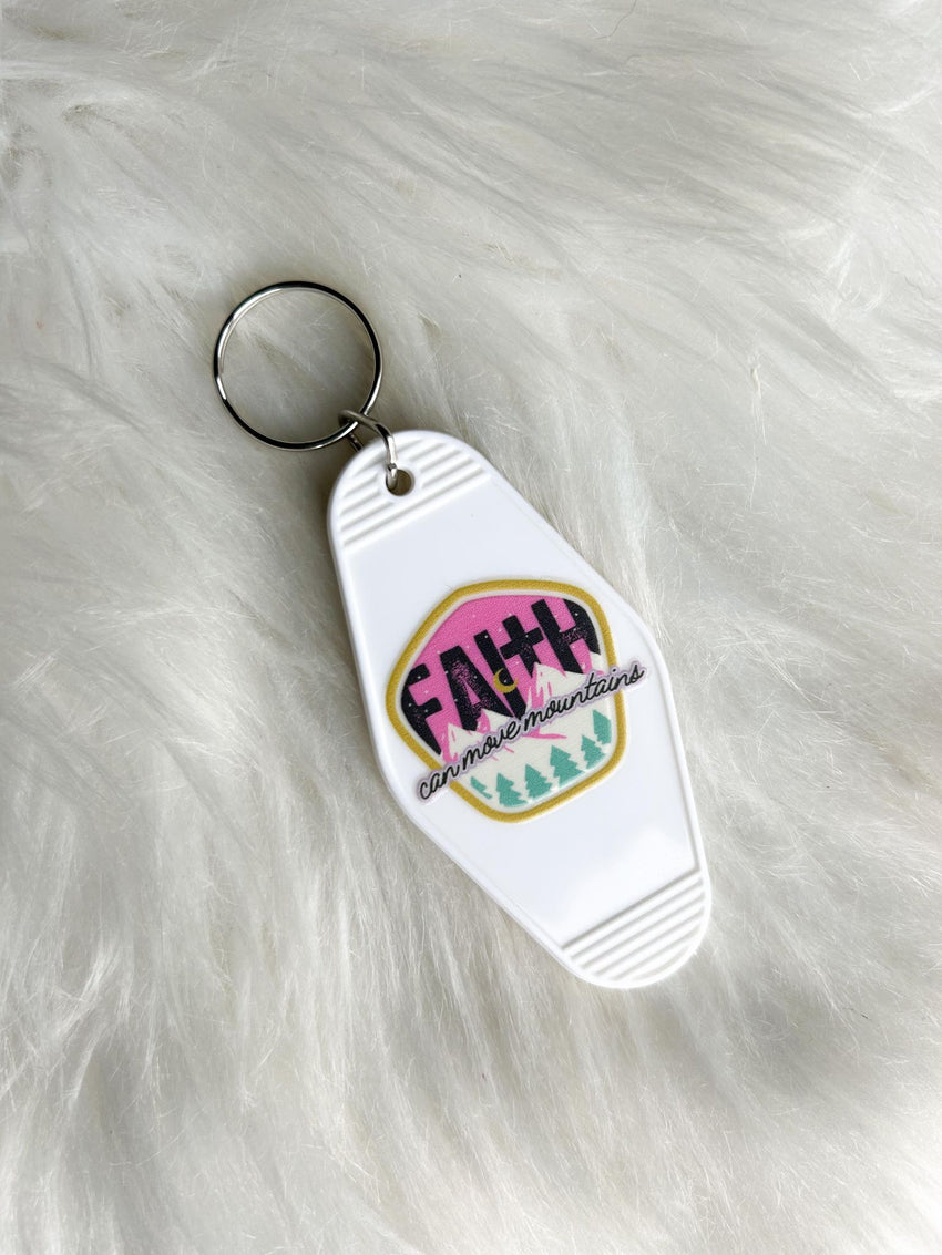 Faith Vintage Motel Keychain