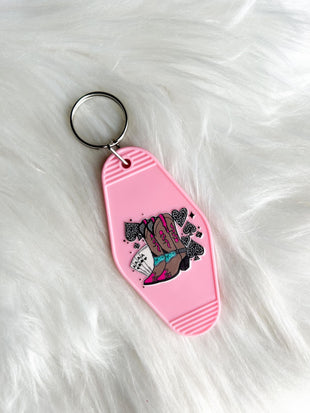 Boots Vintage Motel Keychain