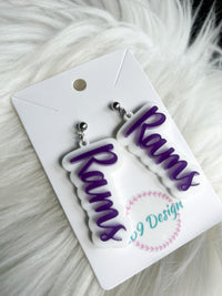 Rams Acrylic Dangles