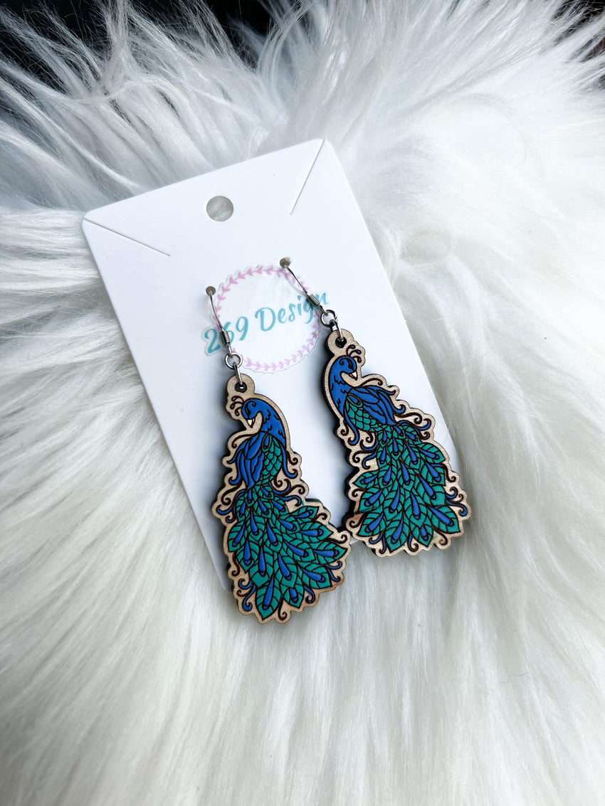 Peacock Dangles