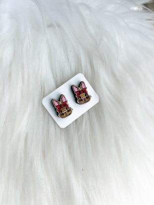 Rabbit Bandana Studs