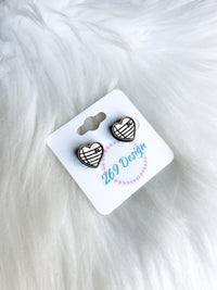 Paper Heart Studs