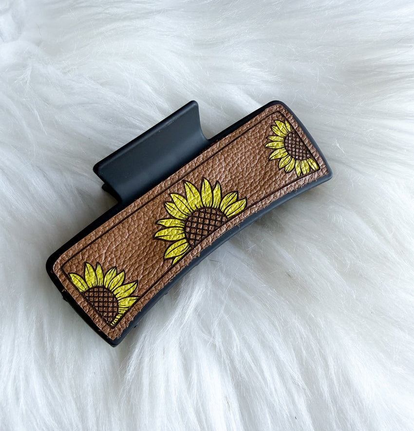 Sunflower Hair Clip (Large) - Style 1
