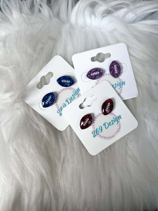 Glitter Football Studs