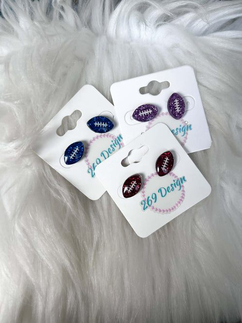 Glitter Football Studs