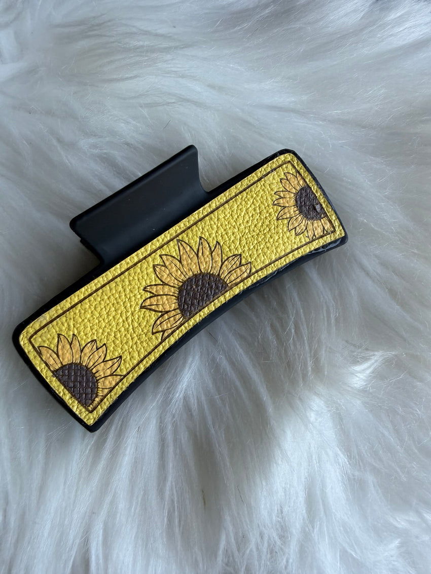 Sunflower Hair Clip (Large) - Style 1
