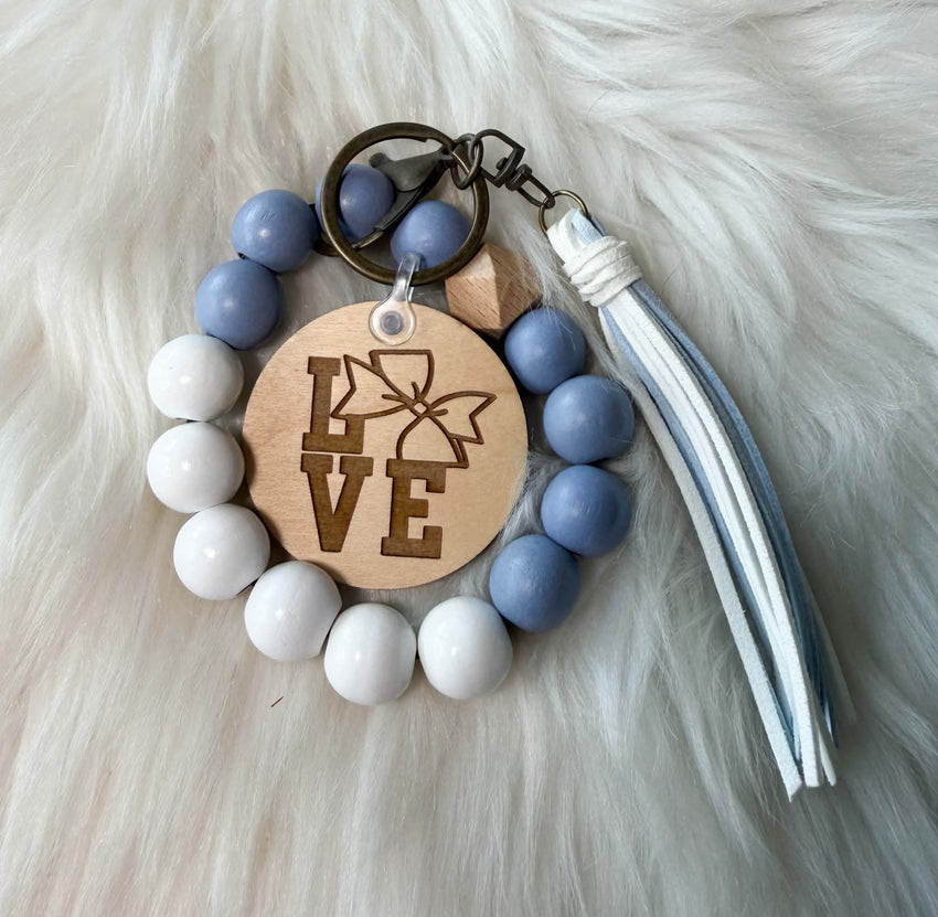 Light Blue and White Wristlets
