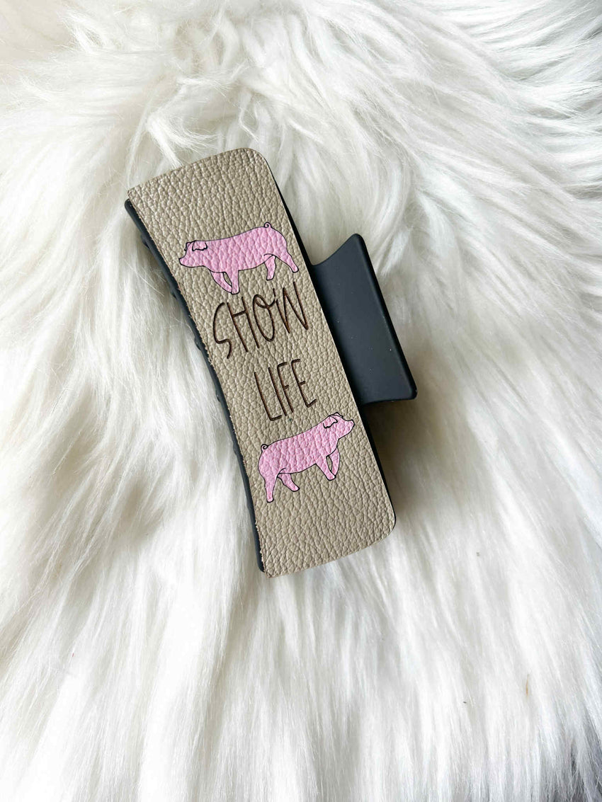 Show Life (Pigs) Hair Clip