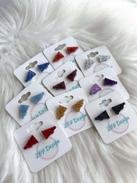 Glitter Megaphone Studs