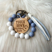 Light Blue and White Wristlets