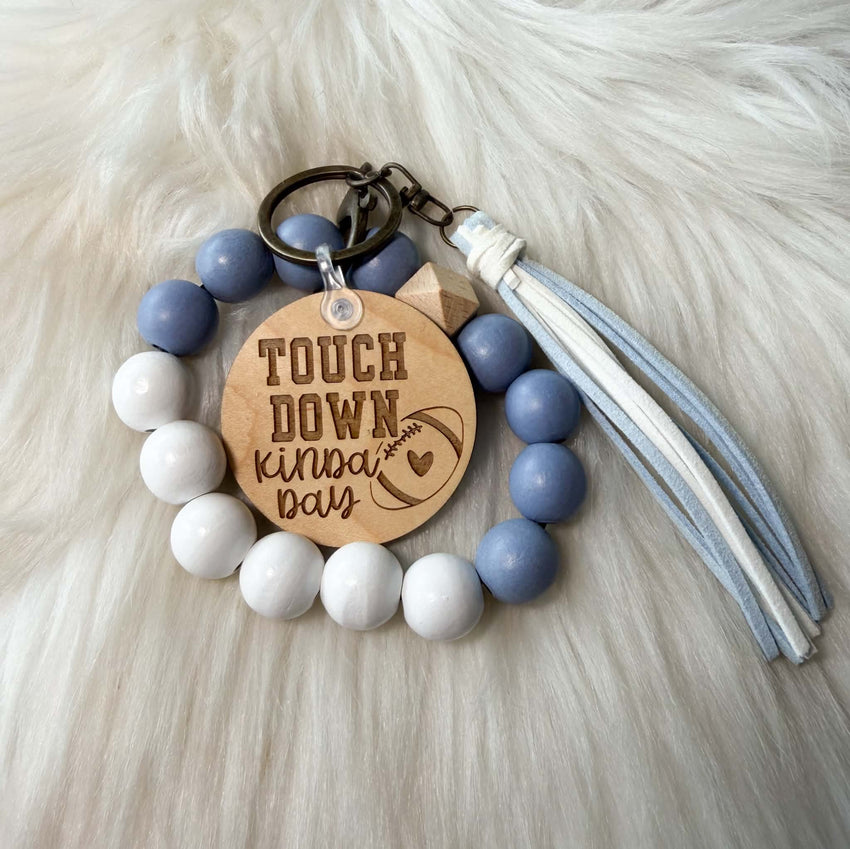 Light Blue and White Wristlets