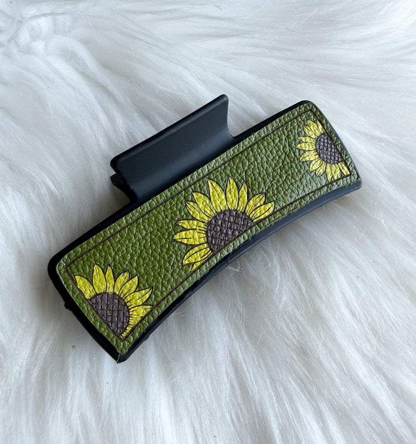 Sunflower Hair Clip (Large) - Style 1