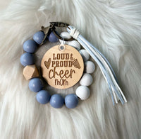 Light Blue and White Wristlets