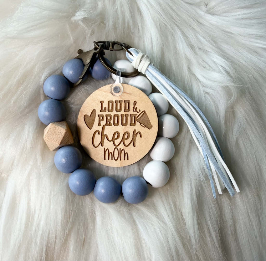Light Blue and White Wristlets