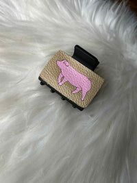 Pink Pig Hair Clip (Small)