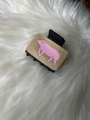 Pink Pig Hair Clip (Small)
