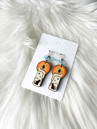 Black Flame Candle Dangles