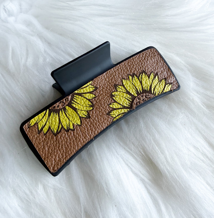 Sunflower Hair Clip (Large) - Style 2