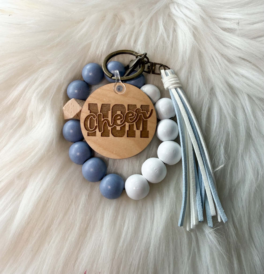 Light Blue and White Wristlets