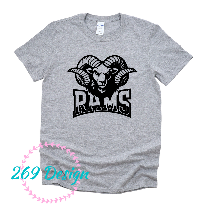 ADULT - Large Rams - GRAY