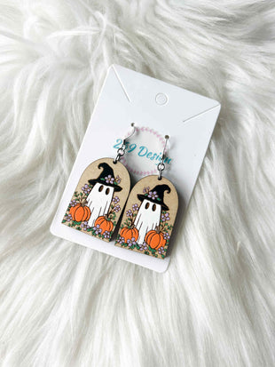 Ghost Pumpkin Dangles
