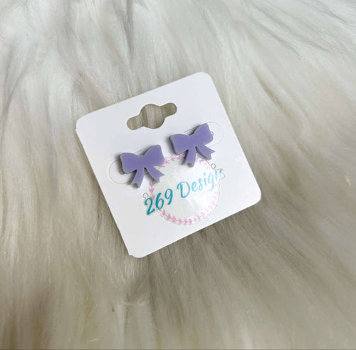 Pastel Bow Studs
