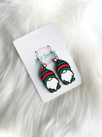 Striped Christmas Gnome Dangles