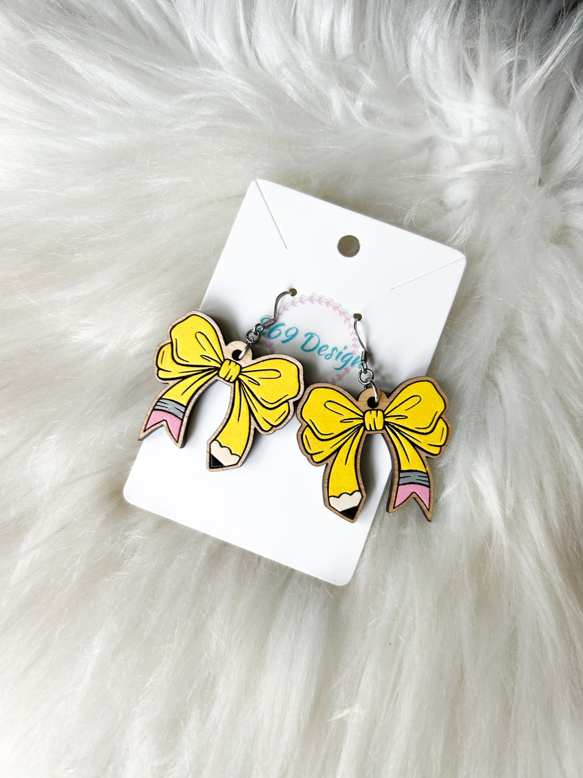Pencil Bow Dangles